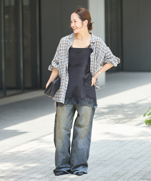 JOURNAL STANDARD(ジャーナルスタンダード)の「10.7OZ DENIM PAINTER パンツ(デニムパンツ・レディース・ブルー系その他・42/36/40/38)」の3枚目の写真