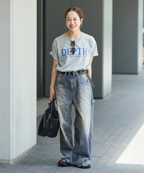 JOURNAL STANDARD(ジャーナルスタンダード)の「10.7OZ DENIM PAINTER パンツ(デニムパンツ・レディース・ブルー系その他・42/36/40/38)」の4枚目の写真
