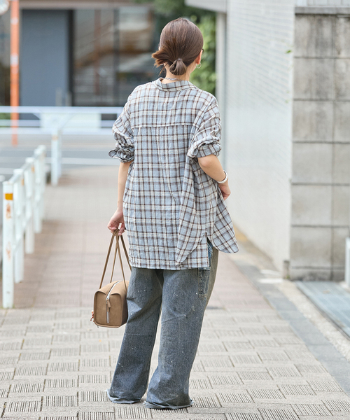 JOURNAL STANDARD(ジャーナルスタンダード)の「10.7OZ DENIM PAINTER パンツ(デニムパンツ・レディース・ブルー系その他・42/36/40/38)」の5枚目の写真
