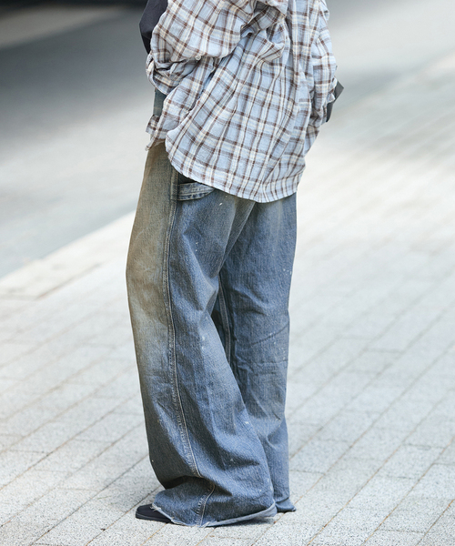 JOURNAL STANDARD(ジャーナルスタンダード)の「10.7OZ DENIM PAINTER パンツ(デニムパンツ・レディース・ブルー系その他・42/36/40/38)」の10枚目の写真