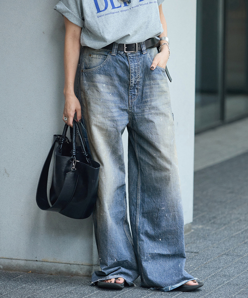 JOURNAL STANDARD(ジャーナルスタンダード)の「10.7OZ DENIM PAINTER パンツ(デニムパンツ・レディース・ブルー系その他・42/36/40/38)」の15枚目の写真