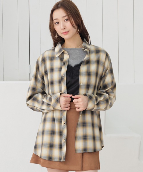 Honeys(ハニーズ)の「2wayゆるシャツ(シャツ/ブラウス・レディース・ブラック系その他2/ブラウン系その他2/ホワイト系その他2・L/LL/M/S)」の16枚目の写真