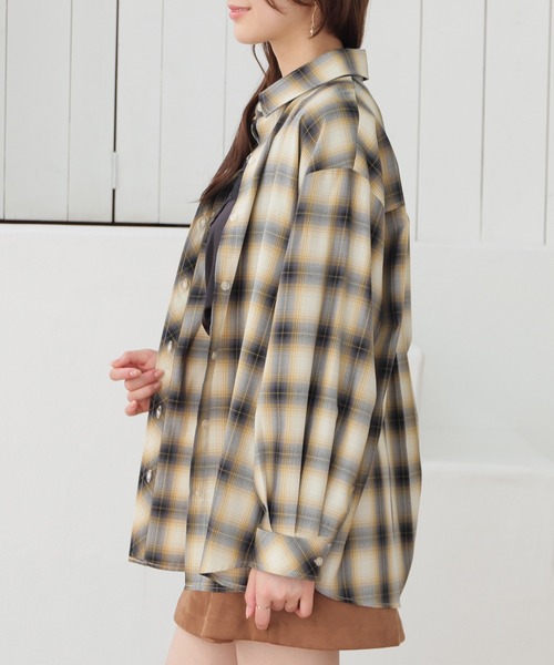 Honeys(ハニーズ)の「2wayゆるシャツ(シャツ/ブラウス・レディース・ブラック系その他2/ブラウン系その他2/ホワイト系その他2・L/LL/M/S)」の18枚目の写真
