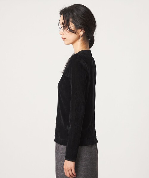 green label relaxing(グリーンレーベルリラクシング)の「シアー フロッキー ラメ ロングスリーブ プルオーバー(Tシャツ/カットソー・レディース・その他1・FREE)」の10枚目の写真