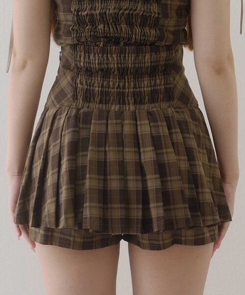 Belle Charme(ベルシャルム)の「【Belle Charme】Button Flap Pleats Skirt(スカート・レディース・ベージュ/ブラック/ブラウン・FREE)」の15枚目の写真