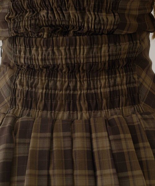 Belle Charme(ベルシャルム)の「【Belle Charme】Button Flap Pleats Skirt(スカート・レディース・ベージュ/ブラック/ブラウン・FREE)」の14枚目の写真
