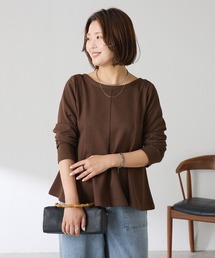 インフルエンサーMatsusita企画/前後2WAY/ワッフルペプラムカットソー