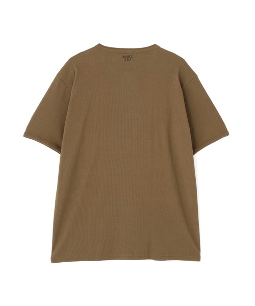 AVIREX(アヴィレックス)の「《DAILY/デイリー》BIG SIZE RIB S/S HENLEY NECK T-SHIRT / ビックサイズ リブ 半袖 ヘンリーネック Tシャツ / AVIREX / アヴィレックス(Tシャツ/カットソー・メンズ・グレー/オリーブ/ホワイト/ブラック/チャコール・XXX-LARGE/XXXX-LARGE/XXXXX-LARGE/XX-LARGE)」の18枚目の写真