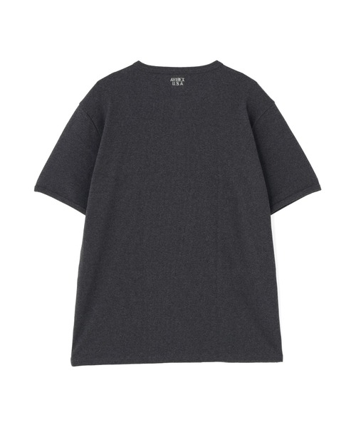 AVIREX(アヴィレックス)の「《DAILY/デイリー》BIG SIZE RIB S/S HENLEY NECK T-SHIRT / ビックサイズ リブ 半袖 ヘンリーネック Tシャツ / AVIREX / アヴィレックス(Tシャツ/カットソー・メンズ・グレー/オリーブ/ホワイト/ブラック/チャコール・XXX-LARGE/XXXX-LARGE/XXXXX-LARGE/XX-LARGE)」の9枚目の写真