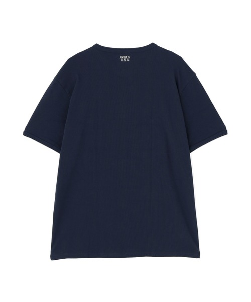 AVIREX(アヴィレックス)の「《DAILY/デイリー》BIG SIZE RIB S/S HENLEY NECK T-SHIRT / ビックサイズ リブ 半袖 ヘンリーネック Tシャツ / AVIREX / アヴィレックス(Tシャツ/カットソー・メンズ・グレー/オリーブ/ホワイト/ブラック/チャコール・XXX-LARGE/XXXX-LARGE/XXXXX-LARGE/XX-LARGE)」の12枚目の写真