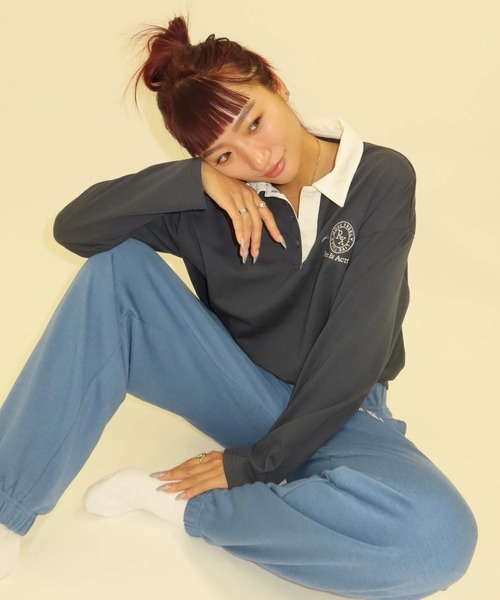 ROXY(ロキシー)の「ROXY FITNESS SIDEWALK WIDE PANTS サーモコントロール スウェットパンツ /速乾/UVカット 【2026年秋冬モデル】/ロキシー(スウェットパンツ・レディース・オフホワイト/ブルー/ブラック・SMALL/MEDIUM/LARGE)」の7枚目の写真