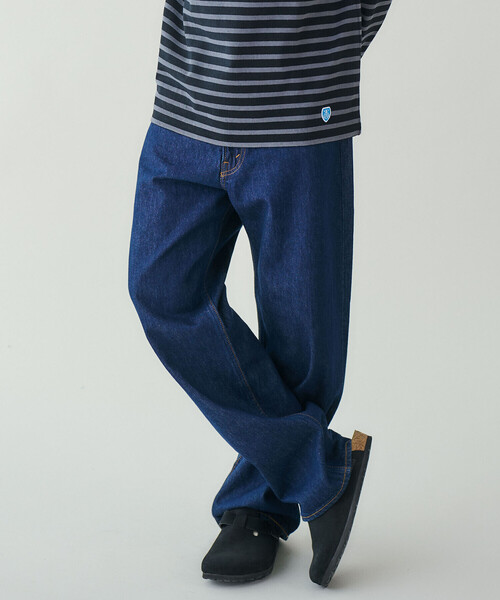 orSlow(オアスロウ)の「orSlow | 101 DAD'S FIT DENIM PANTS MEN(デニムパンツ・メンズ・インディゴブルー・3)」の2枚目の写真