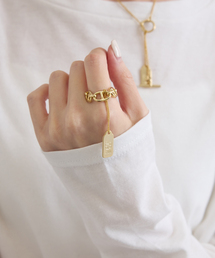 U by SPICK&SPAN（ユーバイスピックアンドスパン）の「SHUU/シュウ 奏那 SONA チェーンリング GOLD（リング）」