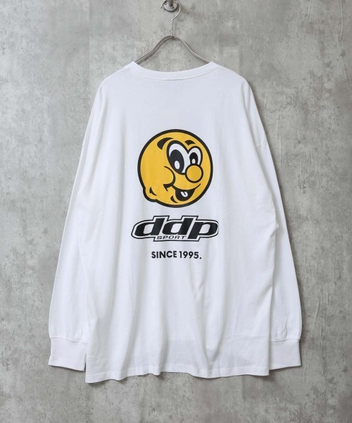 ddp（ディーディーピー）の「DDP プリントBIGロンT（Tシャツ/カットソー・メンズ・ブラック系1/ブラック/ネイビー/チャコールグレー/オフホワイト/ブラック系3/ホワイト系1/オレンジ/ダークグリーン/ライトグレー系1/ブラック系2/ホワイト系2/ネイビー系1/ホワイト系3/グレー系1・M/XL/L）」の3枚目の写真