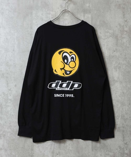 ddp（ディーディーピー）の「DDP プリントBIGロンT（Tシャツ/カットソー・メンズ・ブラック系1/ブラック/ネイビー/チャコールグレー/オフホワイト/ブラック系3/ホワイト系1/オレンジ/ダークグリーン/ライトグレー系1/ブラック系2/ホワイト系2/ネイビー系1/ホワイト系3/グレー系1・M/XL/L）」の7枚目の写真