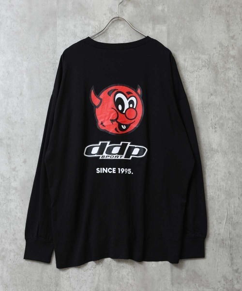 ddp（ディーディーピー）の「DDP プリントBIGロンT（Tシャツ/カットソー・メンズ・ブラック系1/ブラック/ネイビー/チャコールグレー/オフホワイト/ブラック系3/ホワイト系1/オレンジ/ダークグリーン/ライトグレー系1/ブラック系2/ホワイト系2/ネイビー系1/ホワイト系3/グレー系1・M/XL/L）」の8枚目の写真