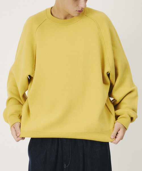 FREAK'S STORE(フリークスストア)の「限定展開 Relax Fit リラックスフィット スウェットライク クルーネック ニット(ニット/セーター・メンズ・チャコールグレー/レッド/ブラウン/ブラック/イエロー/グレー/ネイビー・LARGE/MEDIUM)」の6枚目の写真
