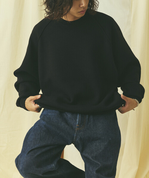 FREAK'S STORE(フリークスストア)の「限定展開 Relax Fit リラックスフィット スウェットライク クルーネック ニット(ニット/セーター・メンズ・チャコールグレー/レッド/ブラウン/ブラック/イエロー/グレー/ネイビー・LARGE/MEDIUM)」の16枚目の写真