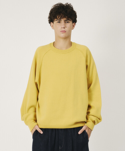 FREAK'S STORE(フリークスストア)の「限定展開 Relax Fit リラックスフィット スウェットライク クルーネック ニット(ニット/セーター・メンズ・チャコールグレー/レッド/ブラウン/ブラック/イエロー/グレー/ネイビー・LARGE/MEDIUM)」の9枚目の写真