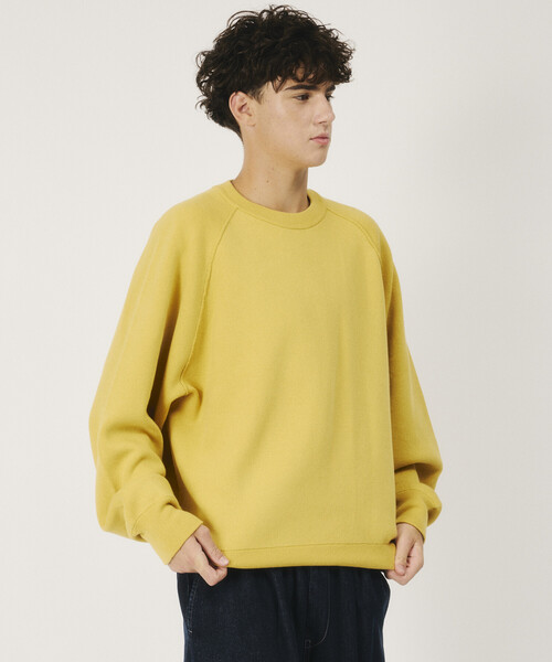 FREAK'S STORE(フリークスストア)の「限定展開 Relax Fit リラックスフィット スウェットライク クルーネック ニット(ニット/セーター・メンズ・チャコールグレー/レッド/ブラウン/ブラック/イエロー/グレー/ネイビー・LARGE/MEDIUM)」の11枚目の写真