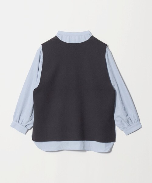 A DAY IN THE LIFE UNITED ARROWS(アデイインザライフユナイテッドアローズ)の「Vネックベスト+シャツ ‐セットアイテム・ウォッシャブル‐<A DAY IN THE LIFE>(ニット/セーター・レディース・ネイビー/ダークブラウン/ダークグレー・FREE)」の11枚目の写真