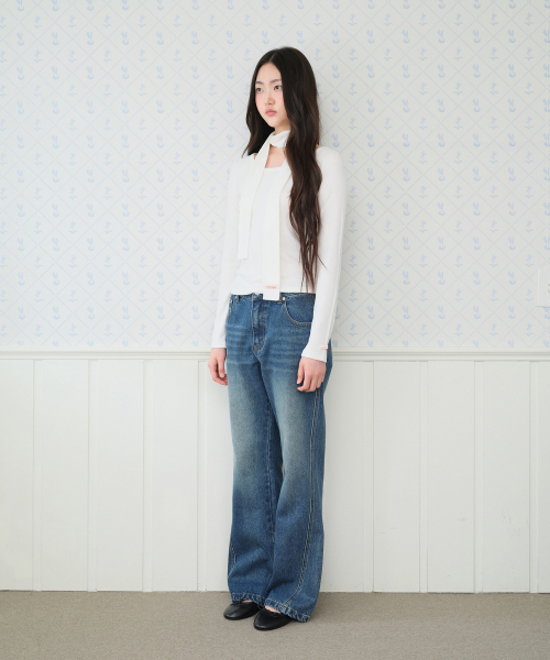 AMESWORLDWIDE(アメスワールドワイド)の「CLASSIC BOOT CUT DENIM PANTS BLUE(デニムパンツ・レディース・その他・SMALL/MEDIUM/LARGE)」の9枚目の写真
