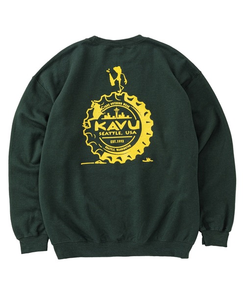 KAVU（カブー）の「KAVU/カブー Crown Frog Sweat/クラウンフロッグスウェット（スウェット・メンズ・ダークグリーン/ロイヤルブルー・MEDIUM/LARGE/X-LARGE）」の3枚目の写真
