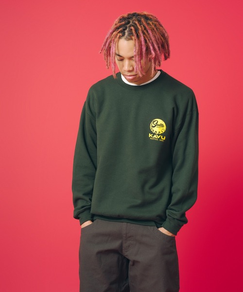 KAVU（カブー）の「KAVU/カブー Crown Frog Sweat/クラウンフロッグスウェット（スウェット・メンズ・ダークグリーン/ロイヤルブルー・MEDIUM/LARGE/X-LARGE）」の4枚目の写真