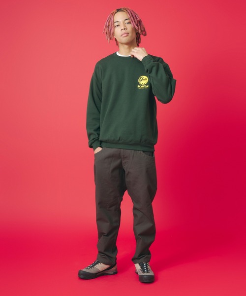KAVU（カブー）の「KAVU/カブー Crown Frog Sweat/クラウンフロッグスウェット（スウェット・メンズ・ダークグリーン/ロイヤルブルー・MEDIUM/LARGE/X-LARGE）」の5枚目の写真