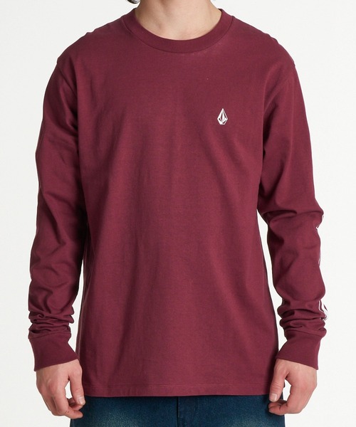 VOLCOM(ボルコム)の「VOLCOM メンズ TRUE TO THIS LS ロンT 【2026年秋冬モデル】/ボルコムバックプリント長袖袖プリントロゴロンT(Tシャツ/カットソー・メンズ・バーガンディー/ホワイト/チャコールグレー・MEDIUM/LARGE/X-LARGE)」の4枚目の写真