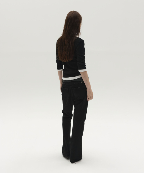 LCDC TM(エルシーディーシーティーエム)の「ESSENTIAL BLACK DENIM (BLACK)(デニムパンツ・レディース・その他・SMALL/MEDIUM)」の3枚目の写真