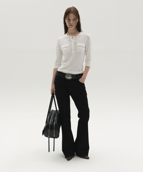 LCDC TM(エルシーディーシーティーエム)の「ESSENTIAL BLACK DENIM (BLACK)(デニムパンツ・レディース・その他・SMALL/MEDIUM)」の11枚目の写真