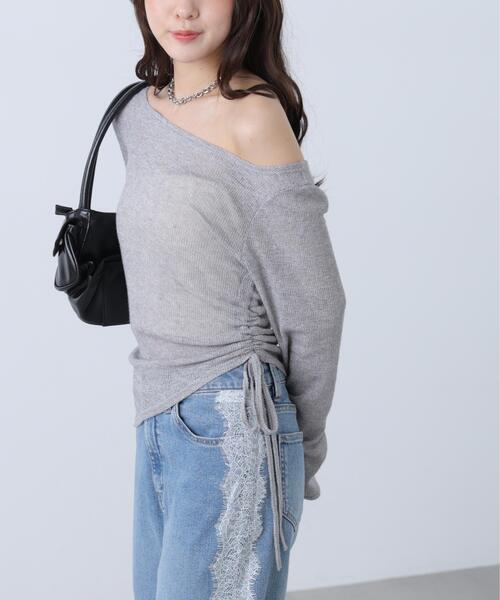 FREE'S MART（フリーズマート）の「メランジドロストシャーリングカットソー（Tシャツ/カットソー・レディース・ブラック/ブラウン/グレー/ホワイト系その他・FREE）」の18枚目の写真