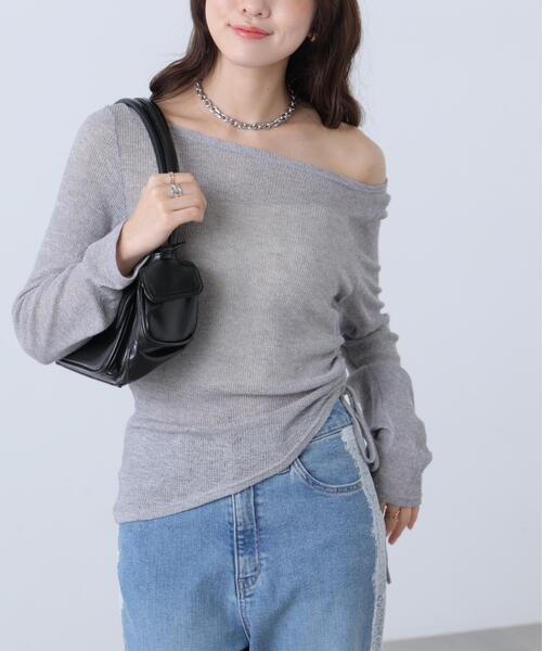 FREE'S MART（フリーズマート）の「メランジドロストシャーリングカットソー（Tシャツ/カットソー・レディース・ブラック/ブラウン/グレー/ホワイト系その他・FREE）」の19枚目の写真