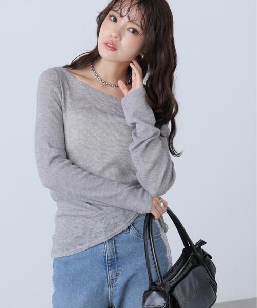 FREE'S MART（フリーズマート）の「メランジドロストシャーリングカットソー（Tシャツ/カットソー・レディース・ブラック/ブラウン/グレー/ホワイト系その他・FREE）」の20枚目の写真