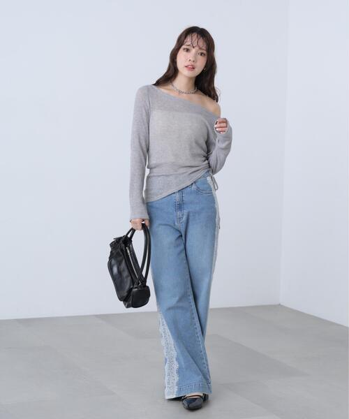 FREE'S MART（フリーズマート）の「メランジドロストシャーリングカットソー（Tシャツ/カットソー・レディース・ブラック/ブラウン/グレー/ホワイト系その他・FREE）」の22枚目の写真
