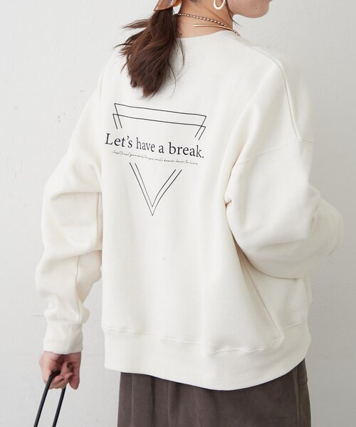 Remind me and forever（リマインドミーアンドフォーエバー）の「【WEB限定】トライアングルロゴプルオーバー（スウェット・レディース・ブラウン/ブルー/スミクロ/ベージュ/ライトベージュ・FREE）」の4枚目の写真