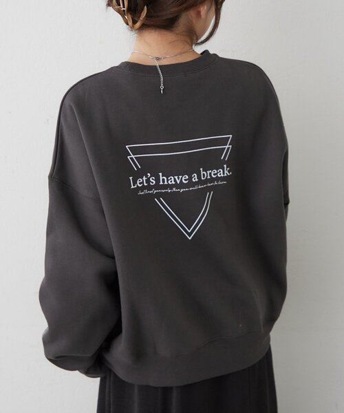 Remind me and forever（リマインドミーアンドフォーエバー）の「【WEB限定】トライアングルロゴプルオーバー（スウェット・レディース・ブラウン/ブルー/スミクロ/ベージュ/ライトベージュ・FREE）」の7枚目の写真
