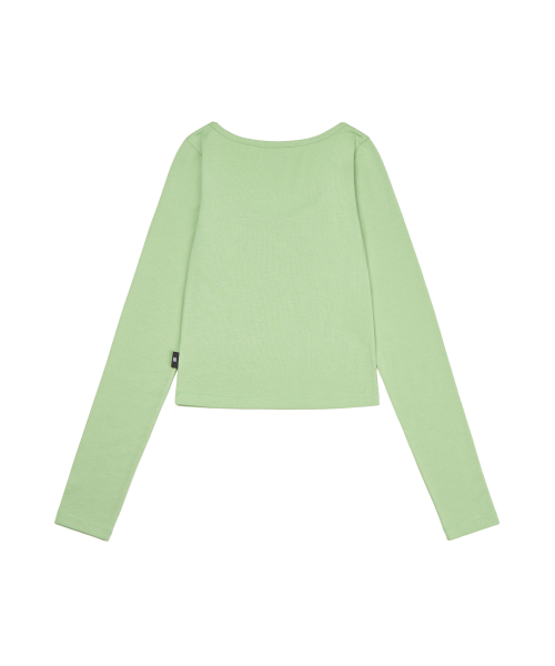 GILAARCHIVE(ギラアーカイブ)の「USA STAR CROP LONG SLEEVE_SAGE GREEN(Tシャツ/カットソー・レディース・その他・FREE)」の5枚目の写真