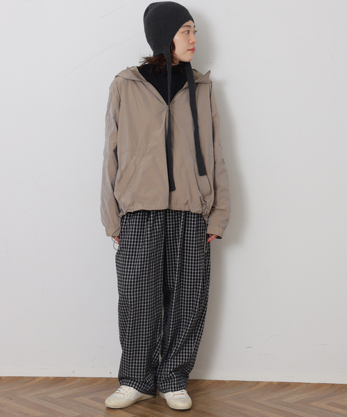 JOURNAL STANDARD LUXE(ジャーナルスタンダード ラックス)の「シャギーチェック イージーパンツ(その他パンツ・レディース・チャコールグレー/ブラック・FREE)」の6枚目の写真