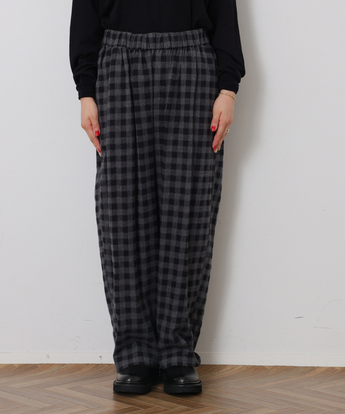 JOURNAL STANDARD LUXE(ジャーナルスタンダード ラックス)の「シャギーチェック イージーパンツ(その他パンツ・レディース・チャコールグレー/ブラック・FREE)」の16枚目の写真