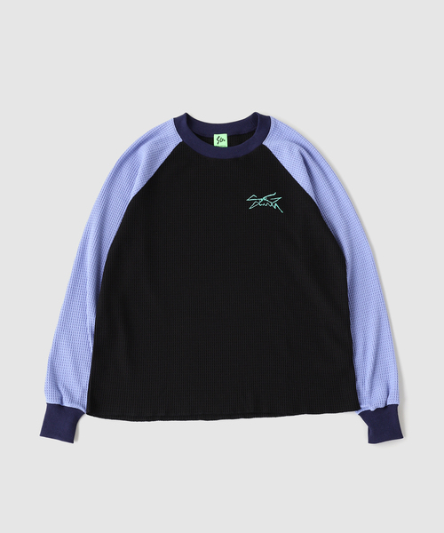 PULP/417EDIFICE(パルプフォーワンセブンエディフィス)の「SPECIAL GUEST / スペシャルゲスト THERMAL LS SHIRT(Tシャツ/カットソー・メンズ・パープル/ブルー系その他・MEDIUM/LARGE)」の2枚目の写真