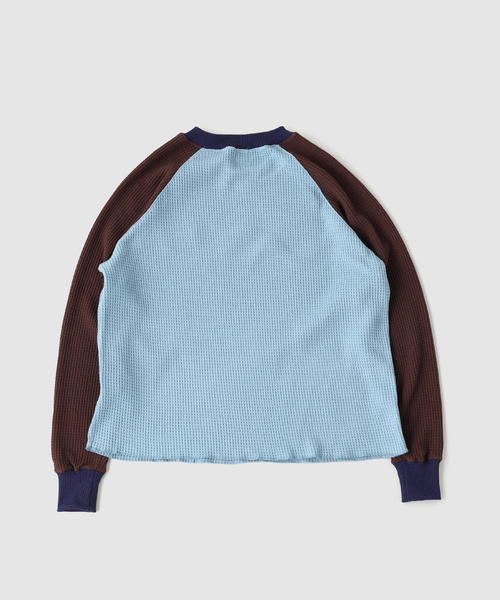 PULP/417EDIFICE(パルプフォーワンセブンエディフィス)の「SPECIAL GUEST / スペシャルゲスト THERMAL LS SHIRT(Tシャツ/カットソー・メンズ・パープル/ブルー系その他・MEDIUM/LARGE)」の5枚目の写真