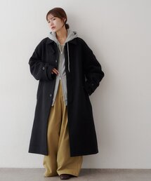 【Enlude】中空糸ベルテッドバルカラーコート《ユニセックス》