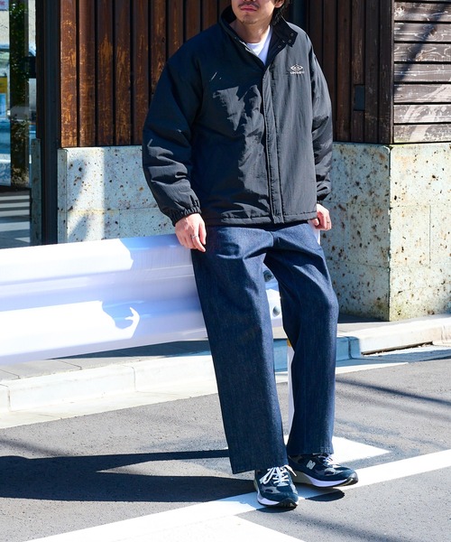 UMBRO(アンブロ)の「【UMBRO】Ex.Padding Nylon JACKET/別注 パディング スタンドナイロンジャケット/中綿ダウンジャケット(ブルゾン・メンズ・ブラック/カーキ/ダークグレー・M/L)」の5枚目の写真