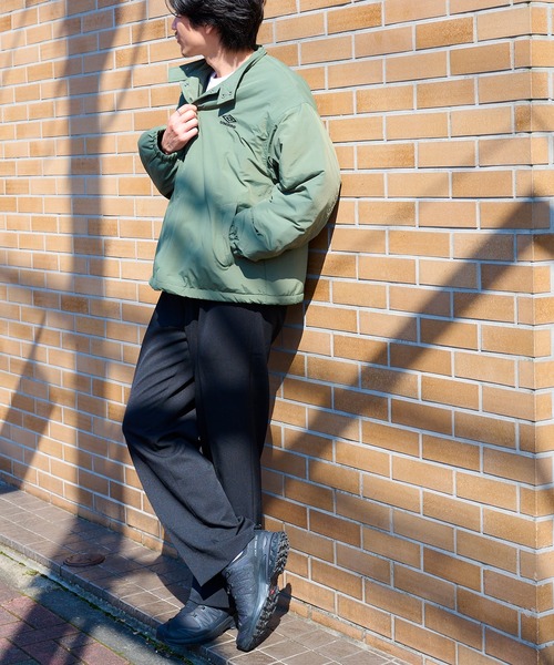 UMBRO(アンブロ)の「【UMBRO】Ex.Padding Nylon JACKET/別注 パディング スタンドナイロンジャケット/中綿ダウンジャケット(ブルゾン・メンズ・ブラック/カーキ/ダークグレー・M/L)」の12枚目の写真