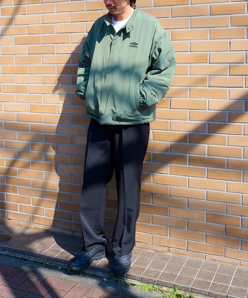 UMBRO(アンブロ)の「【UMBRO】Ex.Padding Nylon JACKET/別注 パディング スタンドナイロンジャケット/中綿ダウンジャケット(ブルゾン・メンズ・ブラック/カーキ/ダークグレー・M/L)」の7枚目の写真