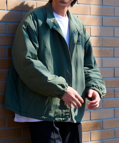 UMBRO(アンブロ)の「【UMBRO】Ex.Padding Nylon JACKET/別注 パディング スタンドナイロンジャケット/中綿ダウンジャケット(ブルゾン・メンズ・ブラック/カーキ/ダークグレー・M/L)」の11枚目の写真