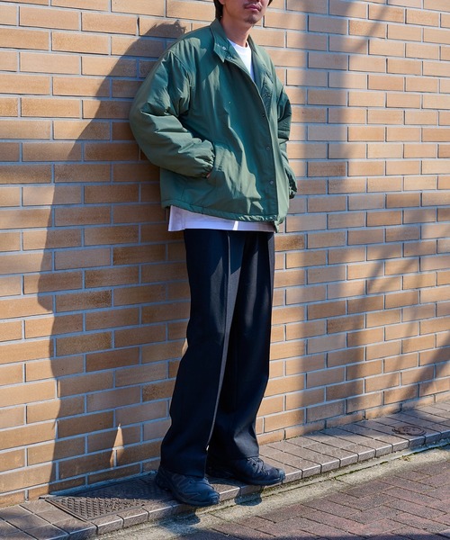 UMBRO(アンブロ)の「【UMBRO】Ex.Padding Nylon JACKET/別注 パディング スタンドナイロンジャケット/中綿ダウンジャケット(ブルゾン・メンズ・ブラック/カーキ/ダークグレー・M/L)」の6枚目の写真
