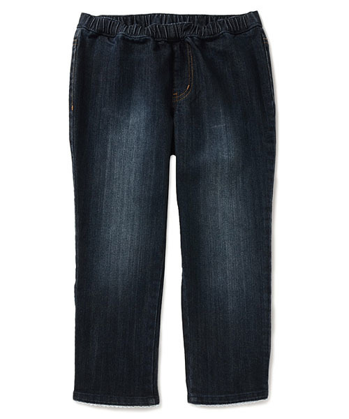 Live in comfort（リブインコンフォート）の「リブ イン コンフォート　ちょこっとレースクロップドデニム 　　　（デニムパンツ・レディース・ブルー/ライトブルー/インディゴブルー・SMALL/MEDIUM）」の19枚目の写真